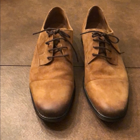 clarks suede oxfords